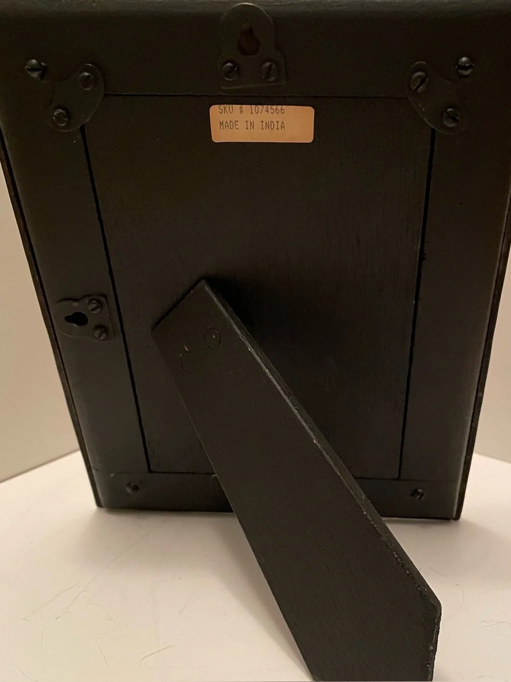 Vintage Pottery Barn Rubbed Bronze Metal Photo Frame 4x6 Vertical Or Horizontal